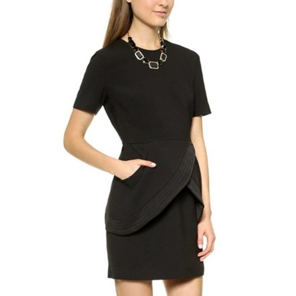 Finders Keepers Black Pursuit Ruffle Dress size large